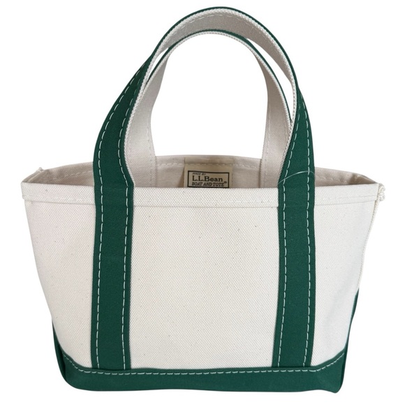 L.L. Bean Mini Boat and Tote Green - Picture 1 of 8